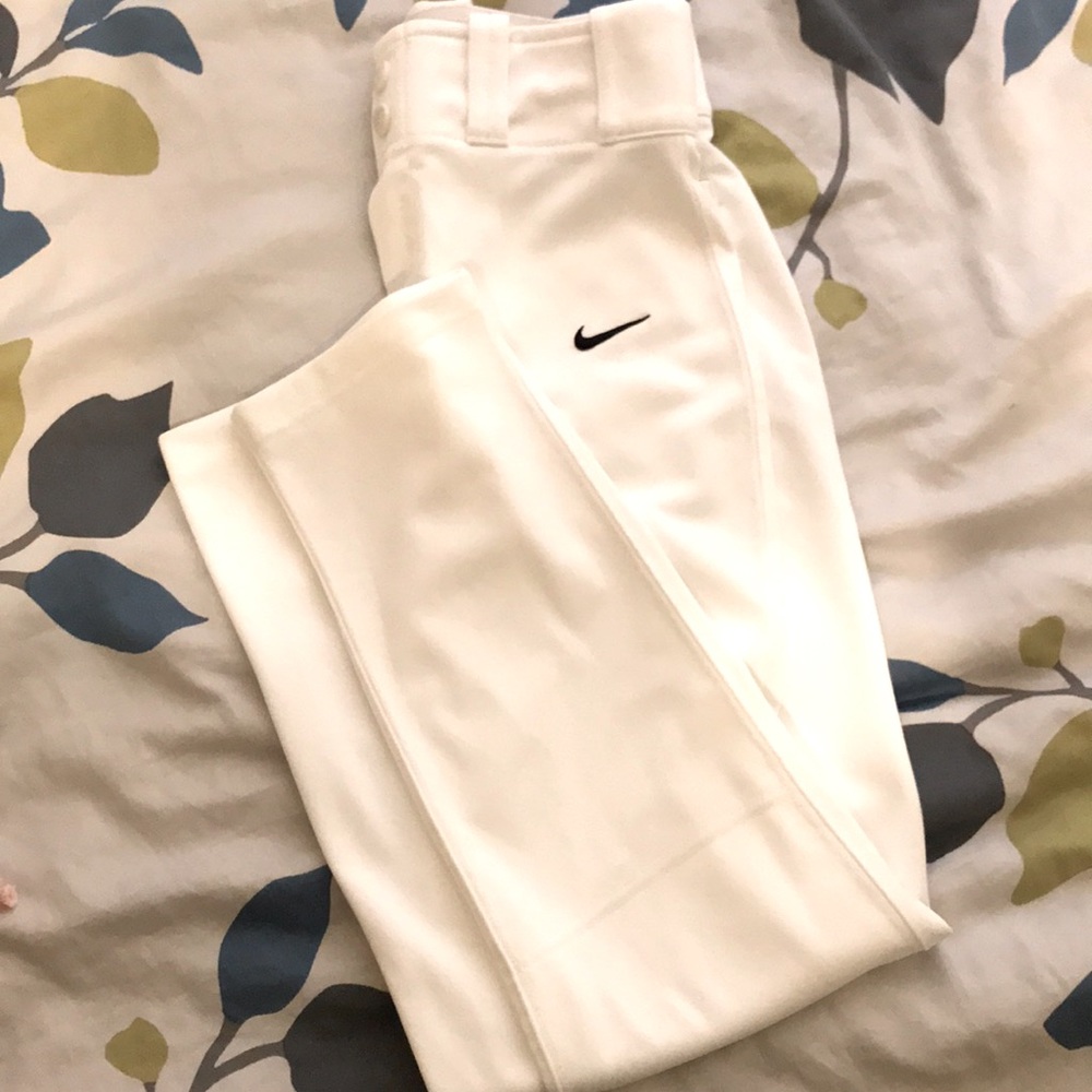 White Nike baseball pants size XL KIDS